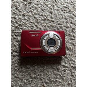 Kodak Easyshare M380 Red 10.2MP Digital Point & Shoot Camera UNTESTED
